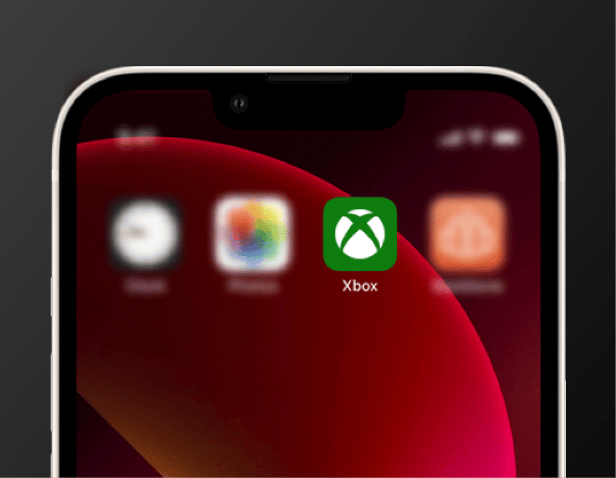 Open de mobiele app van Xbox